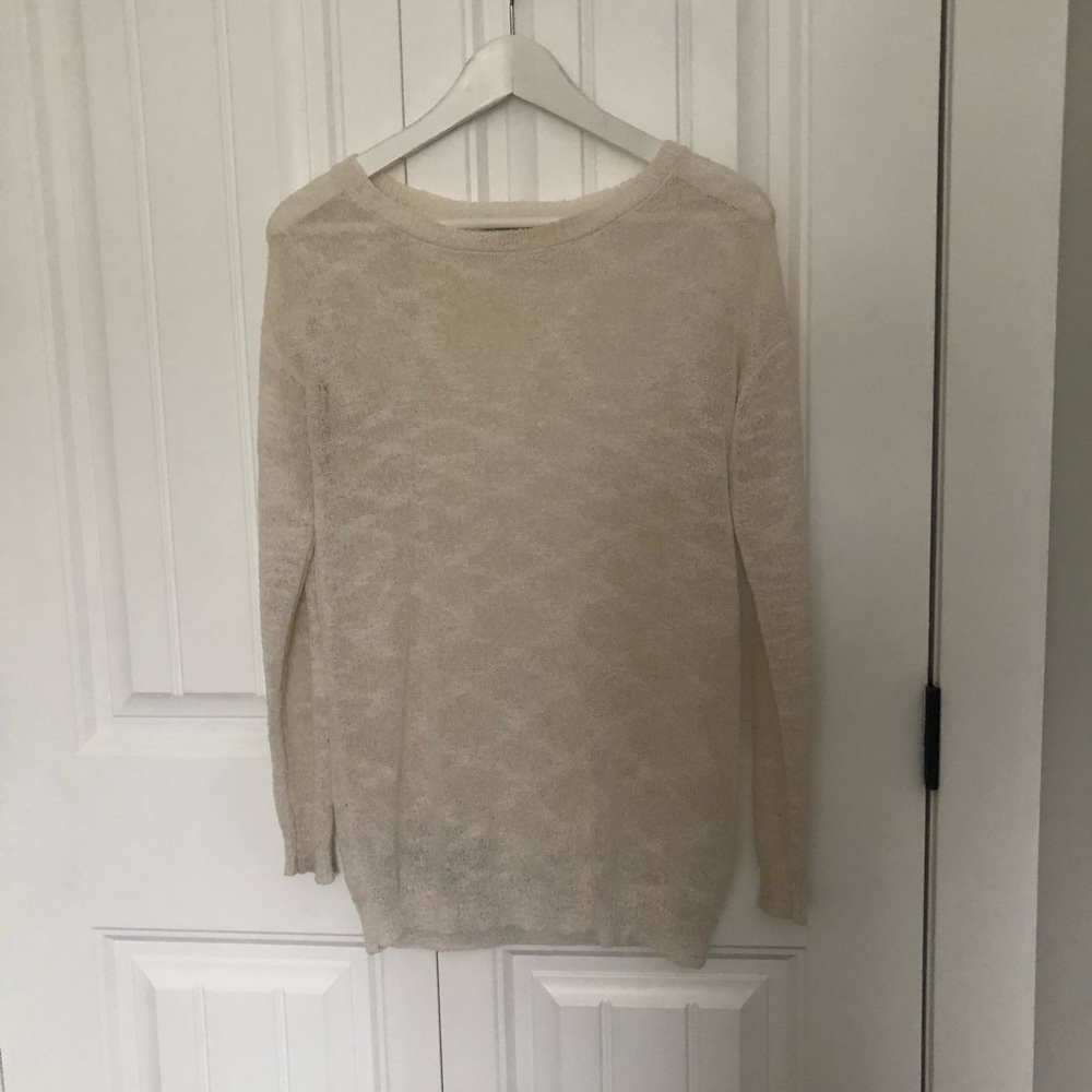 Sheer knit sweater